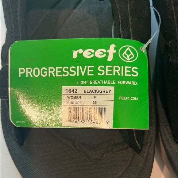 Reef Women’s Progressive Series Black and Gray Sandal Size 8 NWT - Picture 2 of 4
